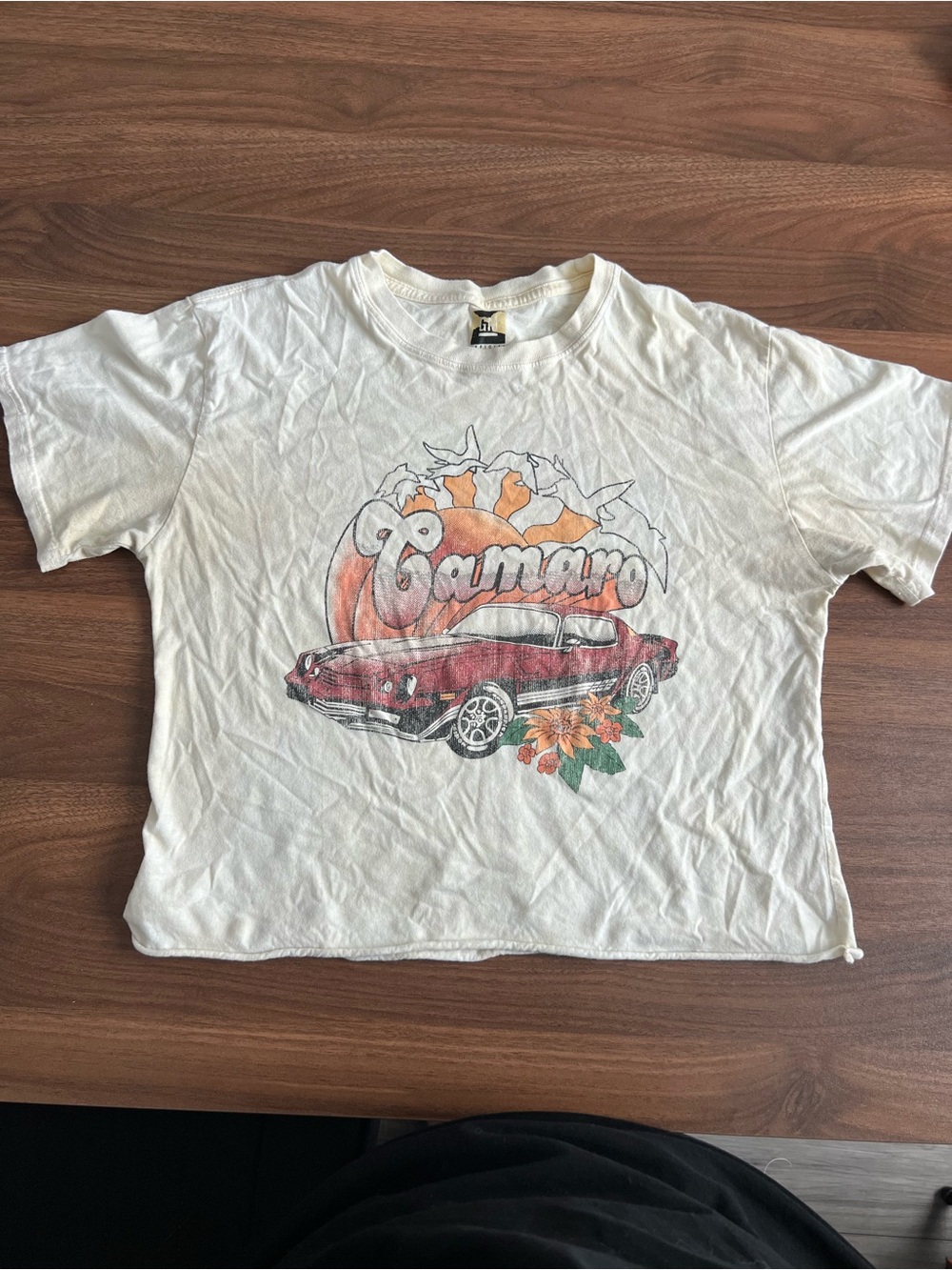 Light Yellow Camaro Graphic Short-Sleeve Tee